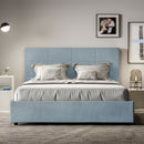 Letto Matrimoniale Francese Mika Azzurro Varie Misure