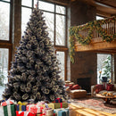 Albero di Natale Luxury 180 cm 654 Punte Nero e Oro Base a Croce Design Premium