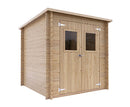 Casetta Box da Giardino 204x205x185-197A cm Bh19 Vibo in Legno di Abete PEFC 
