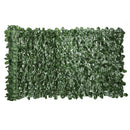 Rotolo di Siepe Finta per Balcone e Giardino 300x100 cm con Foglie di Edera in PE Verde Scuro      
