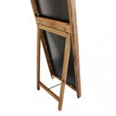 Specchio Wallace 62x8x165 h cm in Pino riciclato Marrone