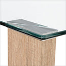 Tavolo New Arley Nature 140x80 Fisso in Vetro