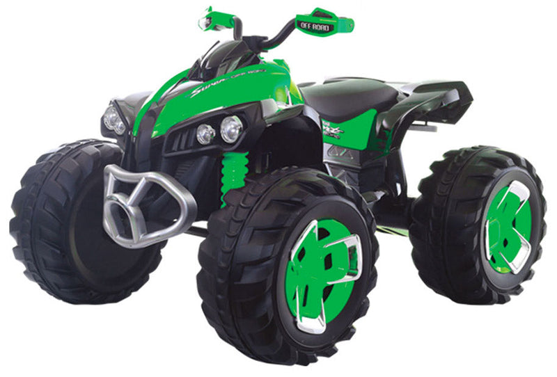 Quad Elettrico per Bambini 12V Kidfun New Quad Verde