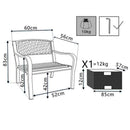 Poltrona Montreal 60x56x85 h cm in Acciaio Antracite