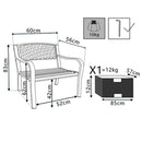 Poltrona Montreal 60x56x85 h cm in Acciaio Antracite