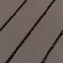 Set 9 Mattonelle a Incasto Effetto Legno 30x30x2 cm  Deck Marrone