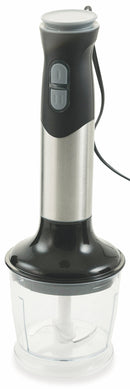 Frullatore ad Immersione Tritatutto in Acciaio 700W 3 in 1 Kooper Frullatris Inox