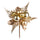 Set 12 Plektren mit Kugeln H13 cm Gold