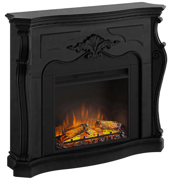sconto Elektrischer Bodenkamin Flammeneffekt 1500W Tagu Gala Schwarz