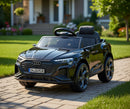Macchina Elettrica per Bambini 12V Licenza Ufficiale Audi SQ8 E-Tron con Telecomando e Sedile Pelle Nero