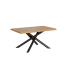 Tavolo Allungabile 160/210x90 cm Vindral Rovere Scortecciato Gambe Antracite      