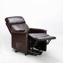 Poltrona Alzapersona Elettrica 1 Motore 60x73x104 cmin Similpelle Marrone Scuro