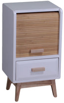 Mobiletto 1 Anta Scorrevole 1 Cassetto in Legno Marbela