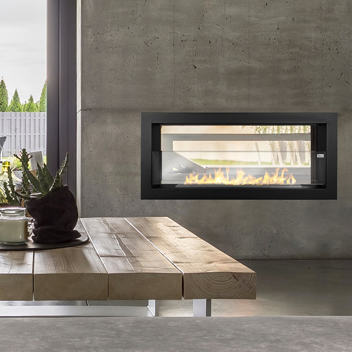 Camino a Bioetanolo da Incasso Bifacciale 90x15,2x40 cm Montefalco 90 Nero 