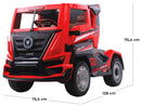 Camion Elettrico Truck con Rimorchio per Bambini 12V RC Rosso