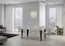 Tavolo 130x90x77 cm Flame Fix Bianco Frassino