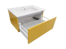 Mobile Bagno Sospeso 71cm TFT Ibiza Senape Bianco
