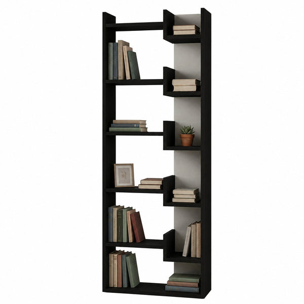 Libreria a 6 Ripiani 60,5x22x162,5 cm Scaffalatura Verticale Moderna Antracite acquista