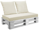 Cuscini per Pallet 120x60 cm Seduta e Schienale in Similpelle Mariotti Belem Beige