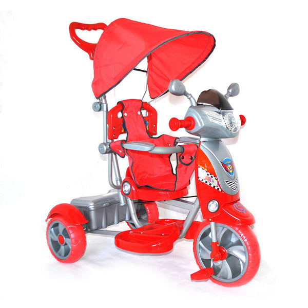acquista Schiebedreirad für Kinder mit Pedalen New Rider Red