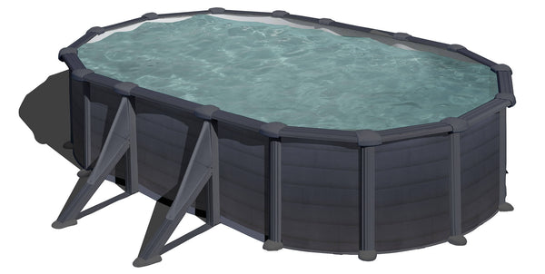acquista Piscina Ovale Fuori Terra 500x300xh132 cm in Acciaio e PVC Gre Granada