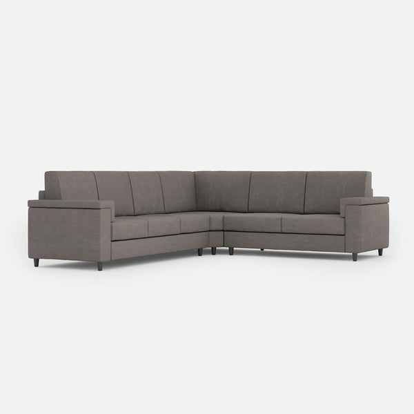 Divano Angolare 6 Posti 286x226x85 cm Marrak in Tessuto Grigio acquista