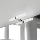 Faretto Led per Specchio da Bagno Gemini 5 Pezzi Cromato Brillo Tecnoplastica e Alluminio Emuca