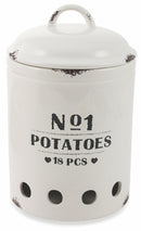 Barattolo Portapatate in Ceramica Villa d'Este Home Tivoli Bianco