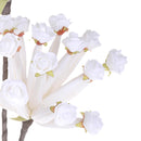 Set 3 Giant Caplume Composto da 2 Fiori Artificiali Altezza 90 cm Bianco