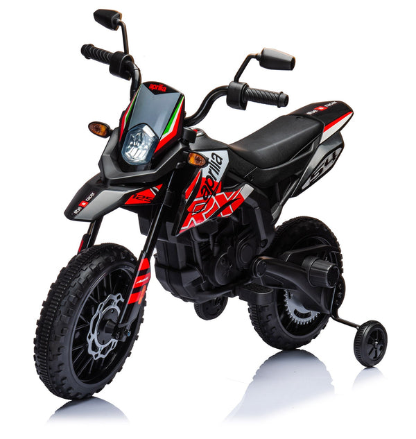 prezzo Moto Elettrica per Bambini 12V con Licenza Aprilia RX-125 Motocross Rossa