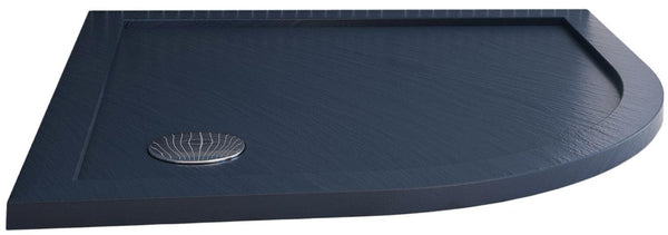 acquista Halbrunde Acryl-Duschwanne Fosterberg Floret 4 Anthrazit Verschiedene Größen