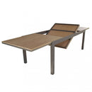 Tavolo Cayman Allungabile 200/300x95x75 h cm in Alluminio Taupe