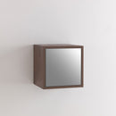 Pensile da Soggiorno 1 Anta 34x27x34 cm Specchio TFT Marte Pietra Marrone