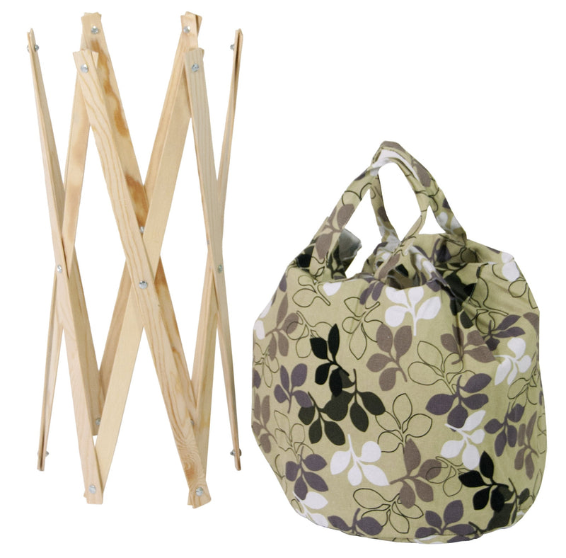 Portabiancheria in Legno di Pino 40x40x70 cm Fumer Maya Pino