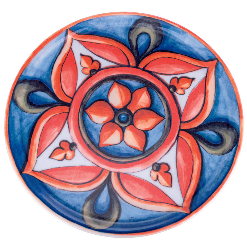 Set 4 Piatti Pizza Ø33x2 cm  in Porcellana VdE Tivoli 1996 Le Maioliche 