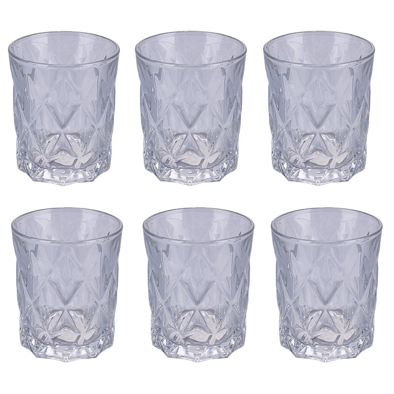 Set 6 Bicchieri Acqua Glace Elegance in Vetro VdE Tivoli 1996 Trasparente