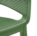 Set 6 Sedie da Giardino 61x54x79h cm Keter Elisa Chair Verde Arancio e Azzurro