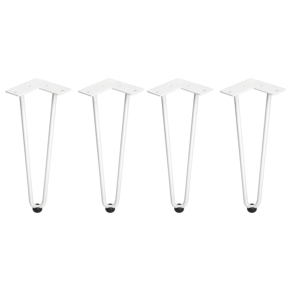 online Hairpin Beinsatz H2 Stangen für Tisch H400 Weiß lackierter Stahl Emuca