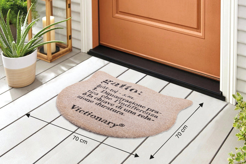 Zerbino "gatto" 70x1,5x40 cm in Cocco e PVC VdE Tivoli 1996 