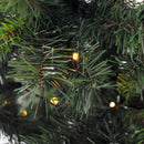 Albero di Natale Artificiale 180 cm 200 LED e Palline Decorative Verde 