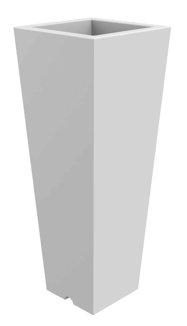 Vaso 37,5x102 cm in Resina Arkema Quadro 102 Bianco online