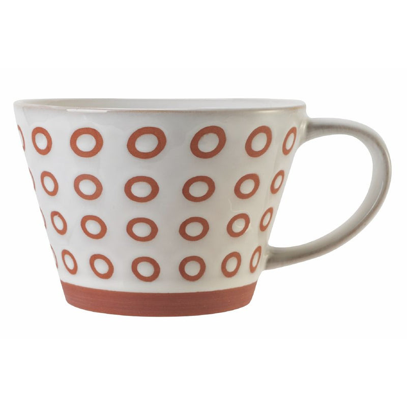 Set 4 Tazze Cereali Ø11,5x8 cm in Gres VdE Tivoli 1996 Geometry