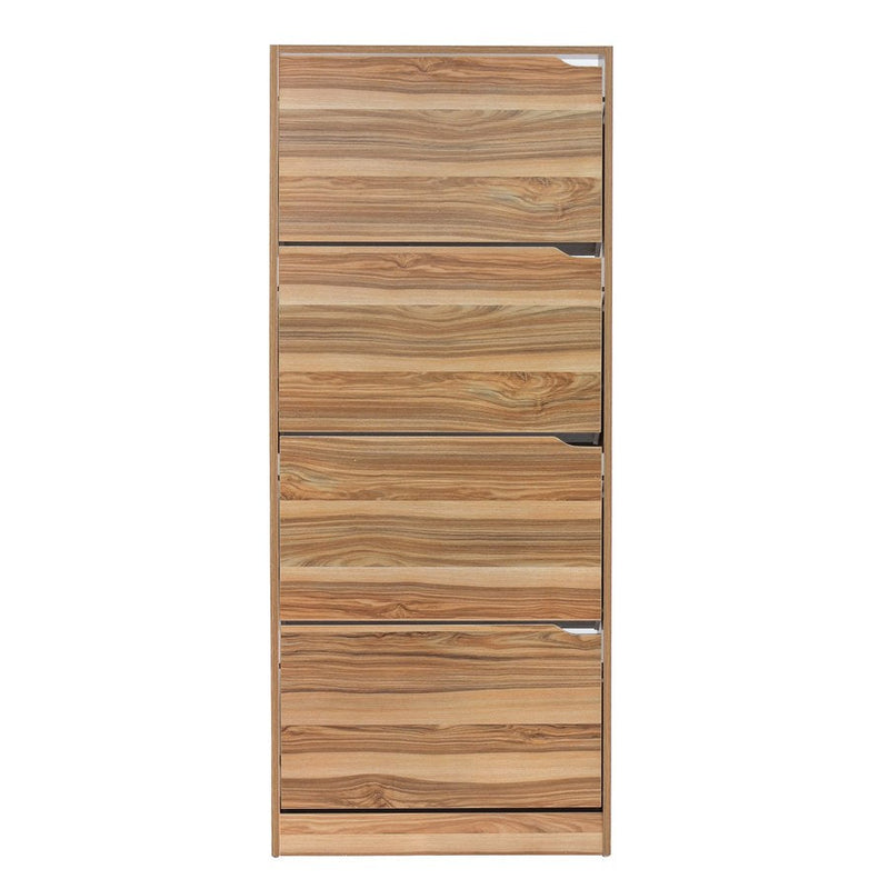 Scarpiera 4 ante 63x150x24 cm in Legno Melaminico Naturale