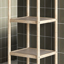 Mobile Bagno 4 Ripiani 33x31x110 cm in Bambù   