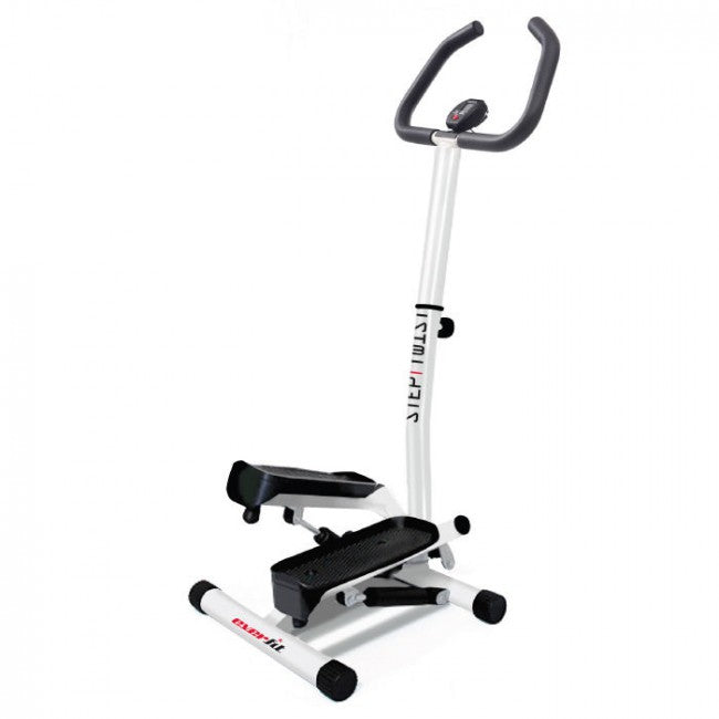 Stepper Idraulico Laterale 100Kg Max con Manubrio Everfit Step Twist