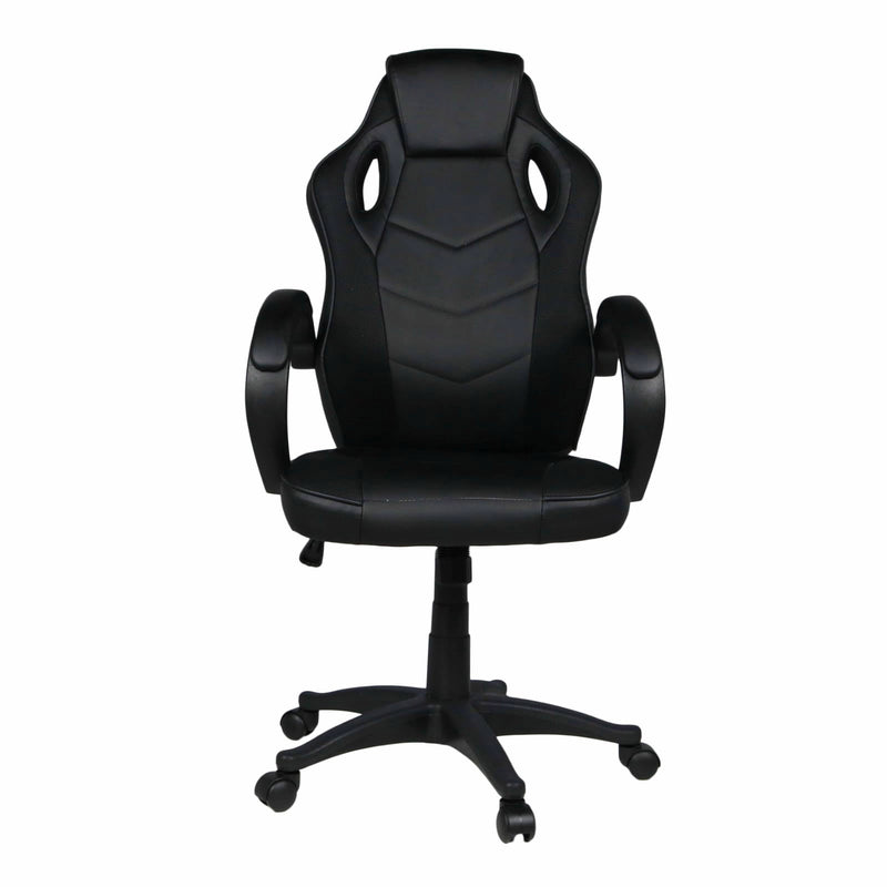 Sedia da Gaming Ergonomica 59x110/120x65 cm in Similpelle Nero