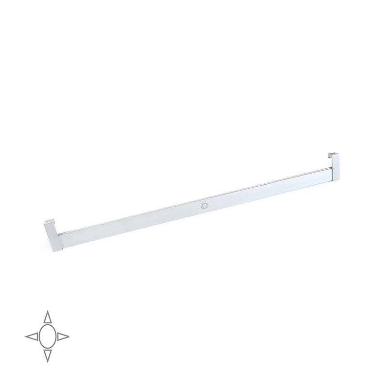 Barra Appendiabili per Armadio 70,8-85,8 cm 12V con LED Bianco Naturale e Sensore di Movimento Emuca