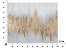 Dipinto su Tela Oroage 100x2,8x80 cm in Legno di Pino e Canvas Multicolor