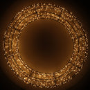 Ghirlanda 1200 con Led in Metallo luce bianco caldo cm Ø58xh10