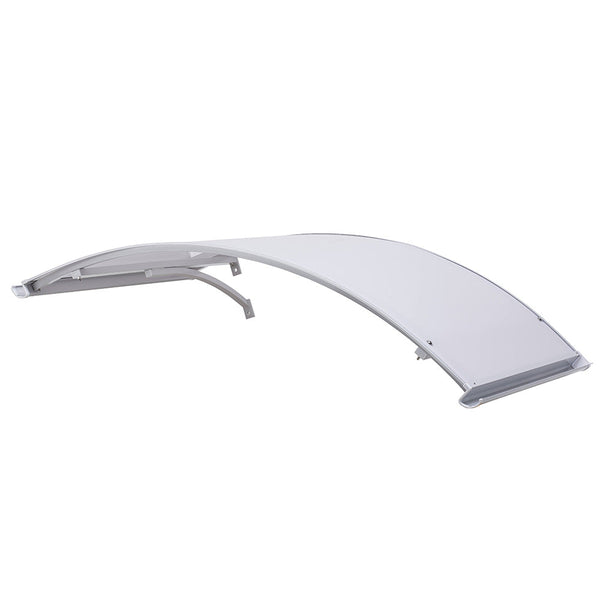 Gewölbter Baldachin aus kompaktem Polycarbonat, satiniert, Opal, verschiedene Größen online